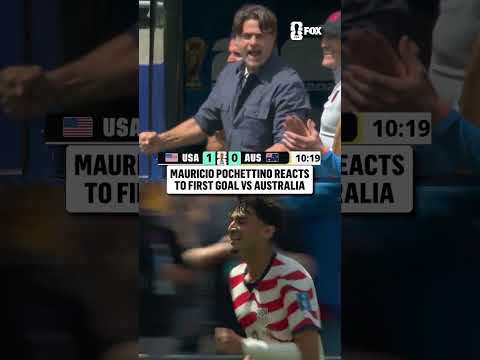 Mauricio Pochettino was LOVING that USMNT opening goal 🇺🇸