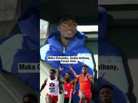 Jordan Anthony goes 🔟 for 🔟 naming some of the fastest names in the SEC 🔥 #track #athlete #interview