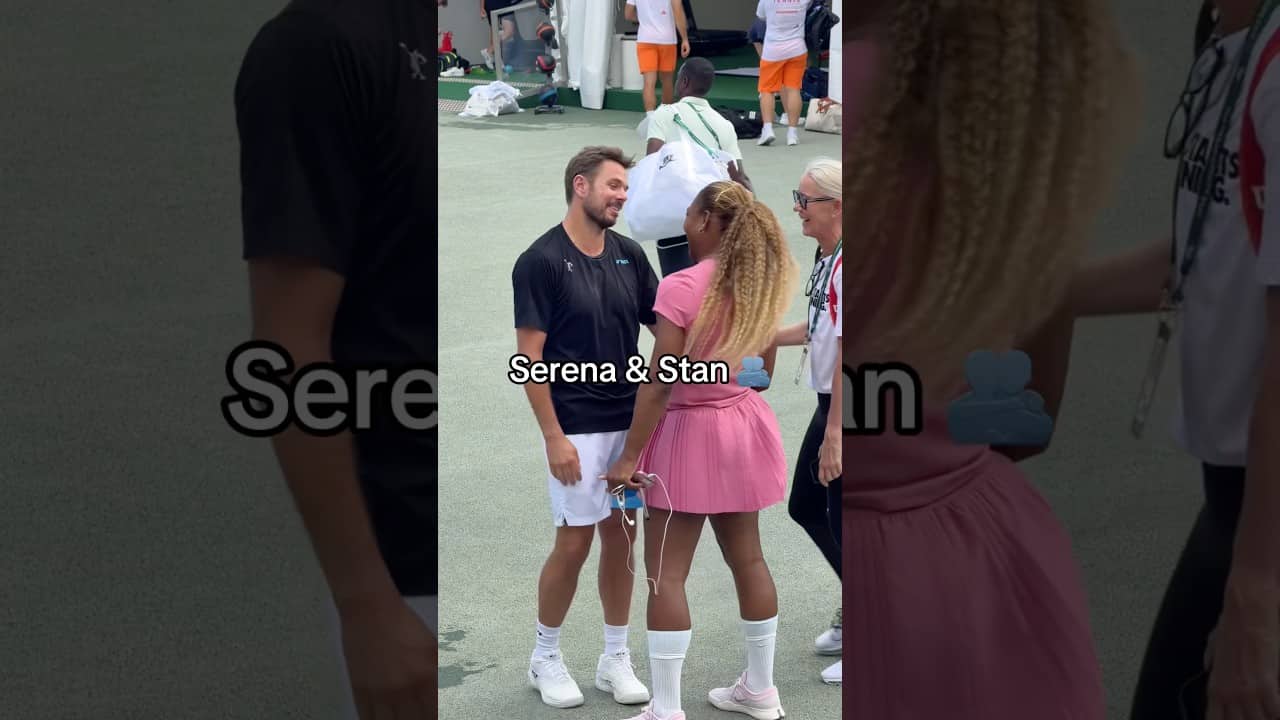 Serena and Stan reunite at Wimbledon 🤝