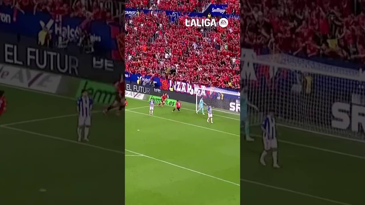 Gol de Raúl en el #OsasunaEspanyol de la temporada 2024/25 #LaLigaHighLights #Osasuna #shorts
