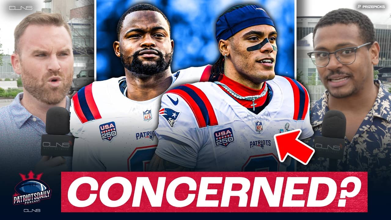 Christian Gonzalez & Kayshon Boutte ABSENT from OTAs + O-Line Observations | Patriots Daily