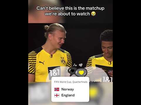 Not ready for the bromance at the Norway-England quarterfinal 😂 (via @bvb/TT)