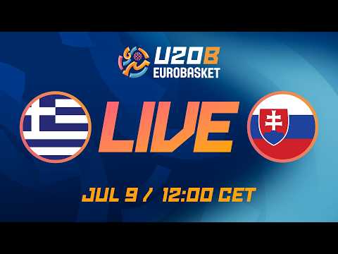 LIVE - Greece v Slovakia | FIBA U20 Women's EuroBasket 2026 Division B | Qualifying Round