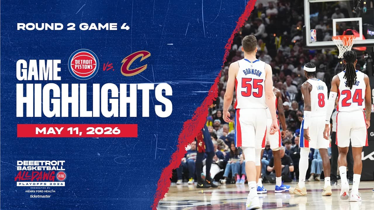 Detroit Pistons vs. Cleveland Cavaliers | ROUND 2 GAME 4 HIGHLIGHTS | 05.09.26