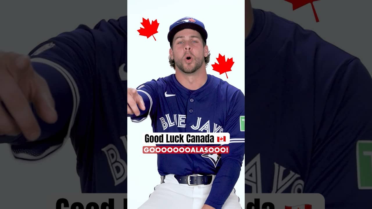 Good luck to Team Canada in the World Cup from your Blue Jays ⚽️🇨🇦#FifaWorldCup #CANMNT #BlueJays