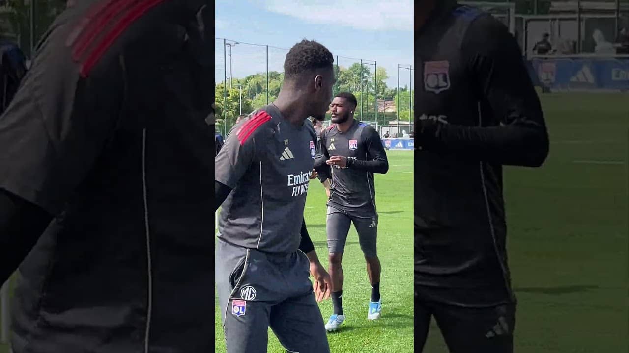 Les premières minutes de l’entraînement de ce jeudi 👊 #ligue1 #ol