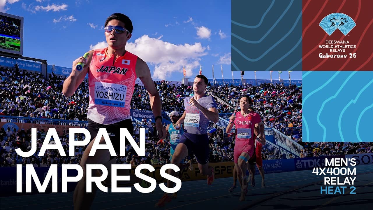 Japan impress in men’s 4x400m heats for qualification | World Athletics Relays Gaborone 2026
