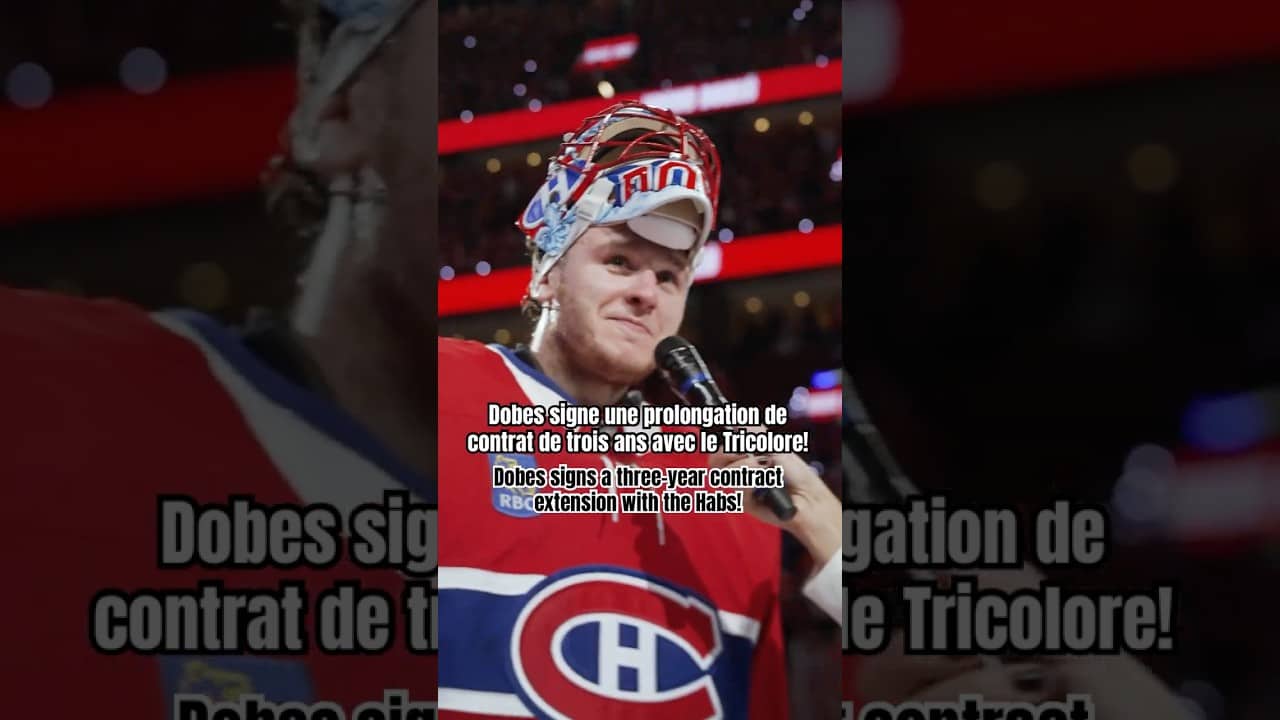 New contract for Jakub Dobes #NHL #Shorts