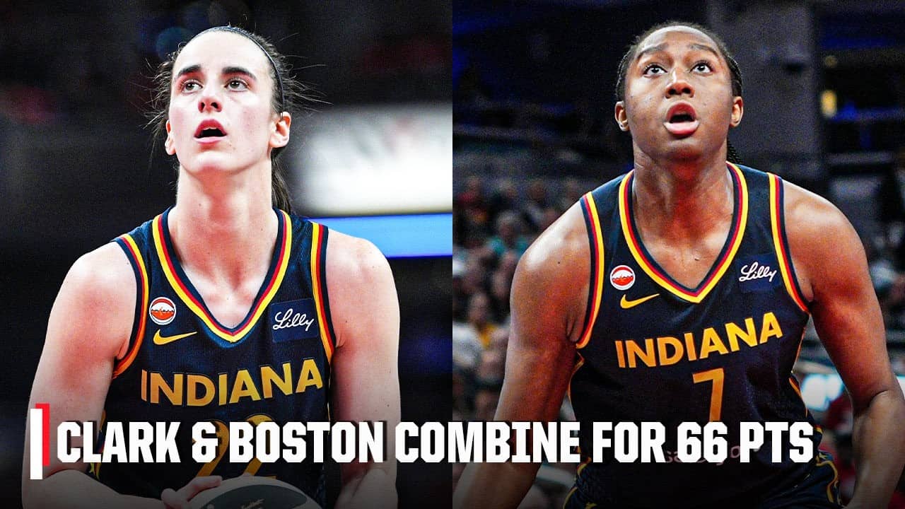 Caitlin Clark and Aliyah Boston combine for 66 PTS in Fever’s win vs. Sky in OT 🔥 | WNBA on ESPN