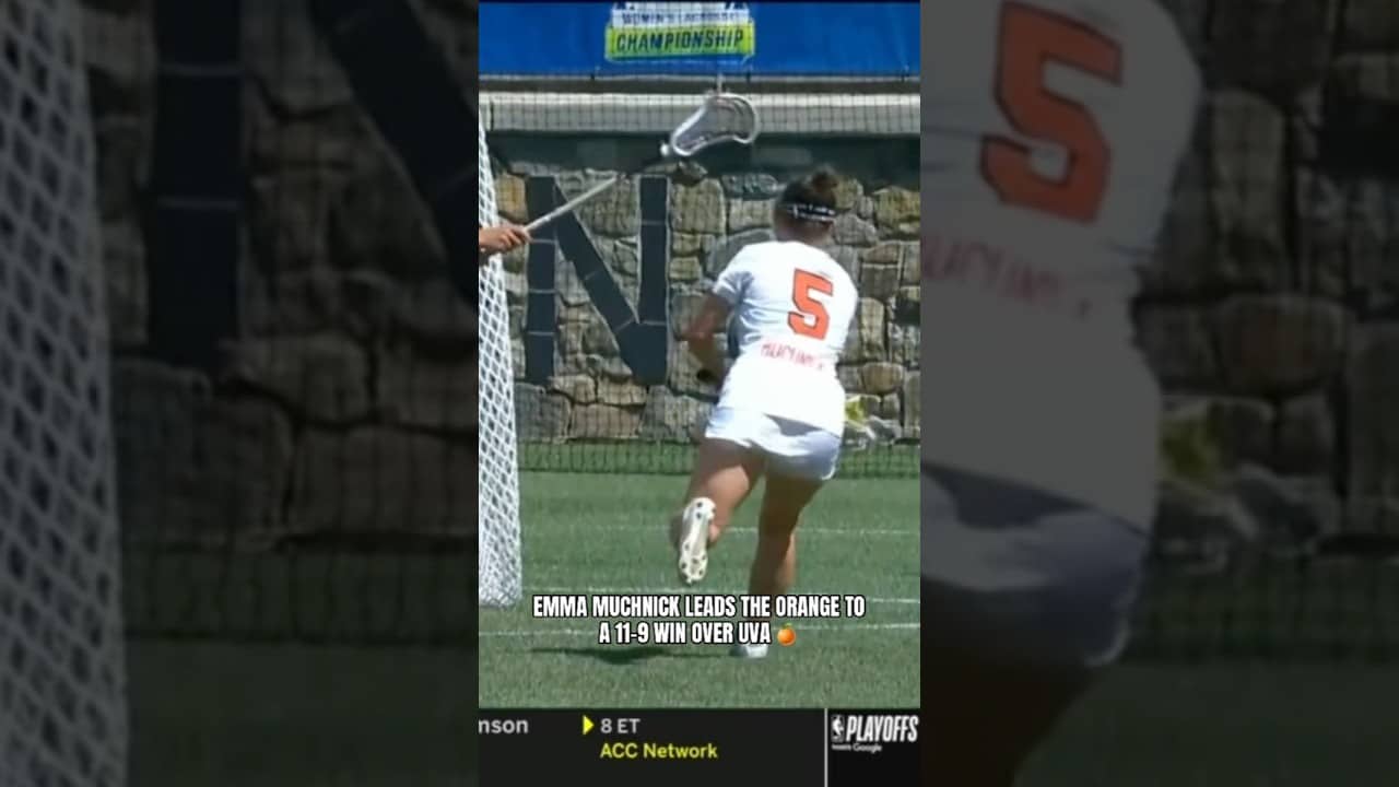 Emma Muchnick vs. #5 Virginia 👏 #syracuse #syracuseorange #ncaalacrosse #lacrosse #sports #cuse