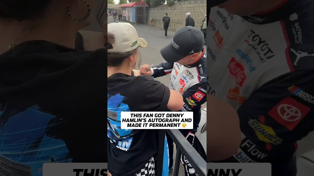 Now that's commitment to your favorite driver 😎✍️