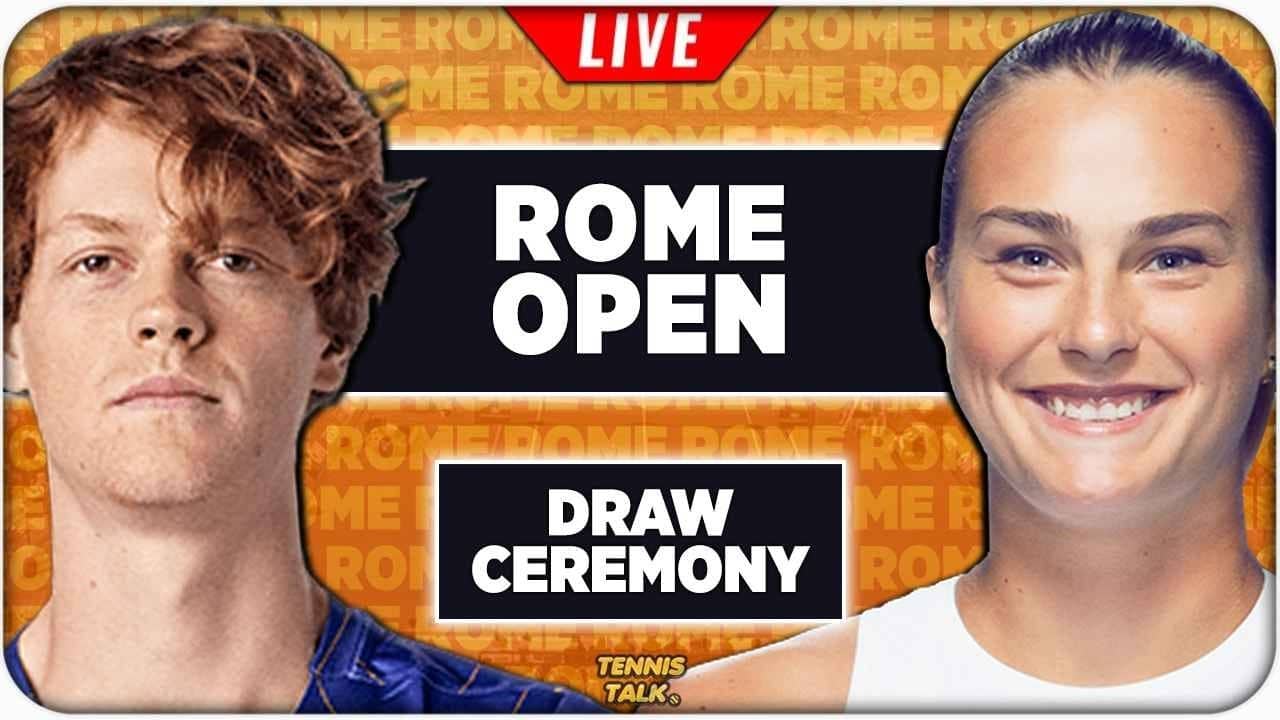 ROME OPEN 2026 | Draw Ceremony | LIVE Tennis Reaction Stream