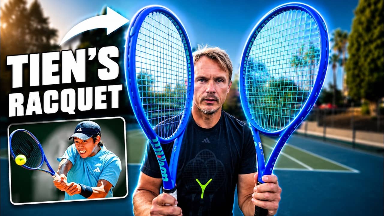 I tried Learner Tien's racquet