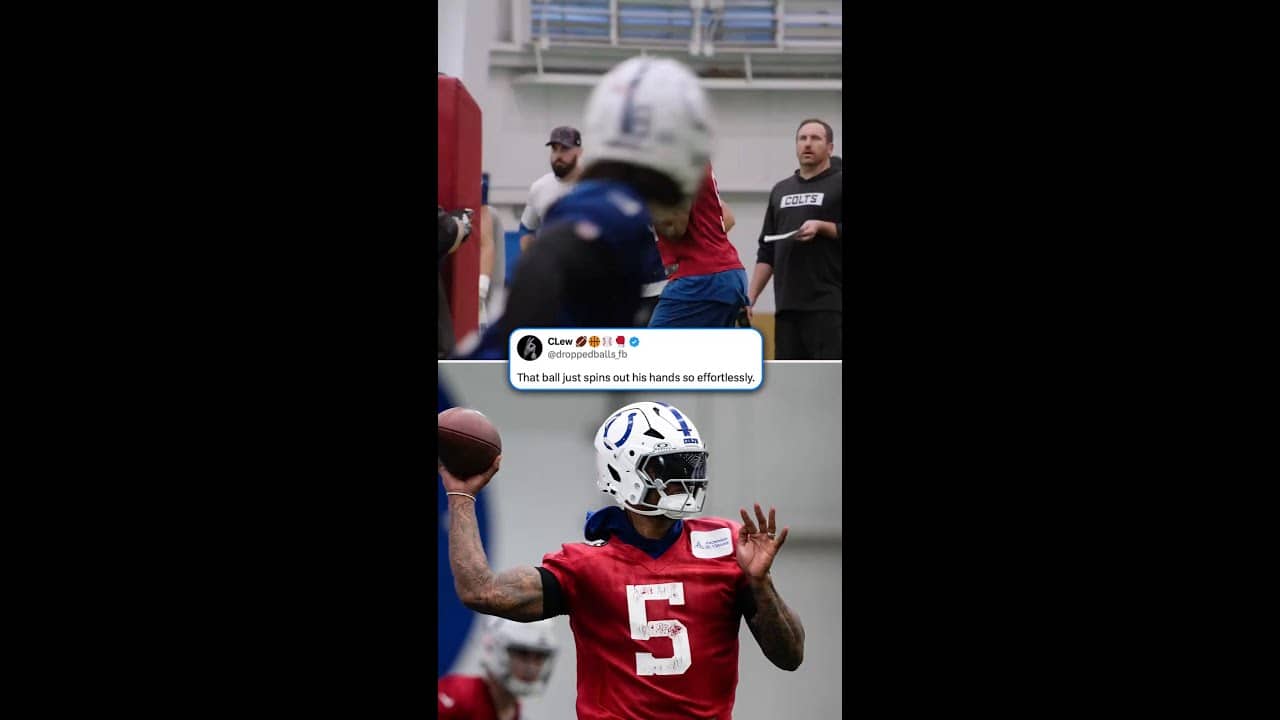 Anthony Richardson showing off that arm strength 😮‍💨