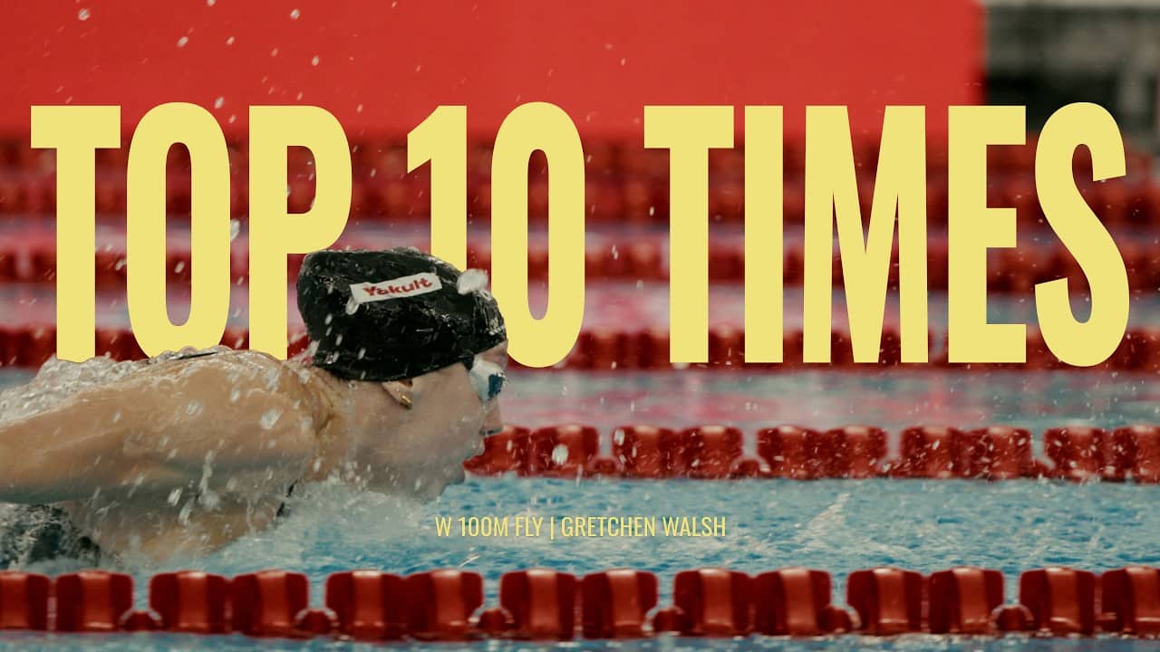 Top 10 Times in World History | Women's 100M Butterfly