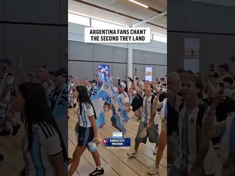 Argentina is bringing the energy straight out of the airport 🇦🇷