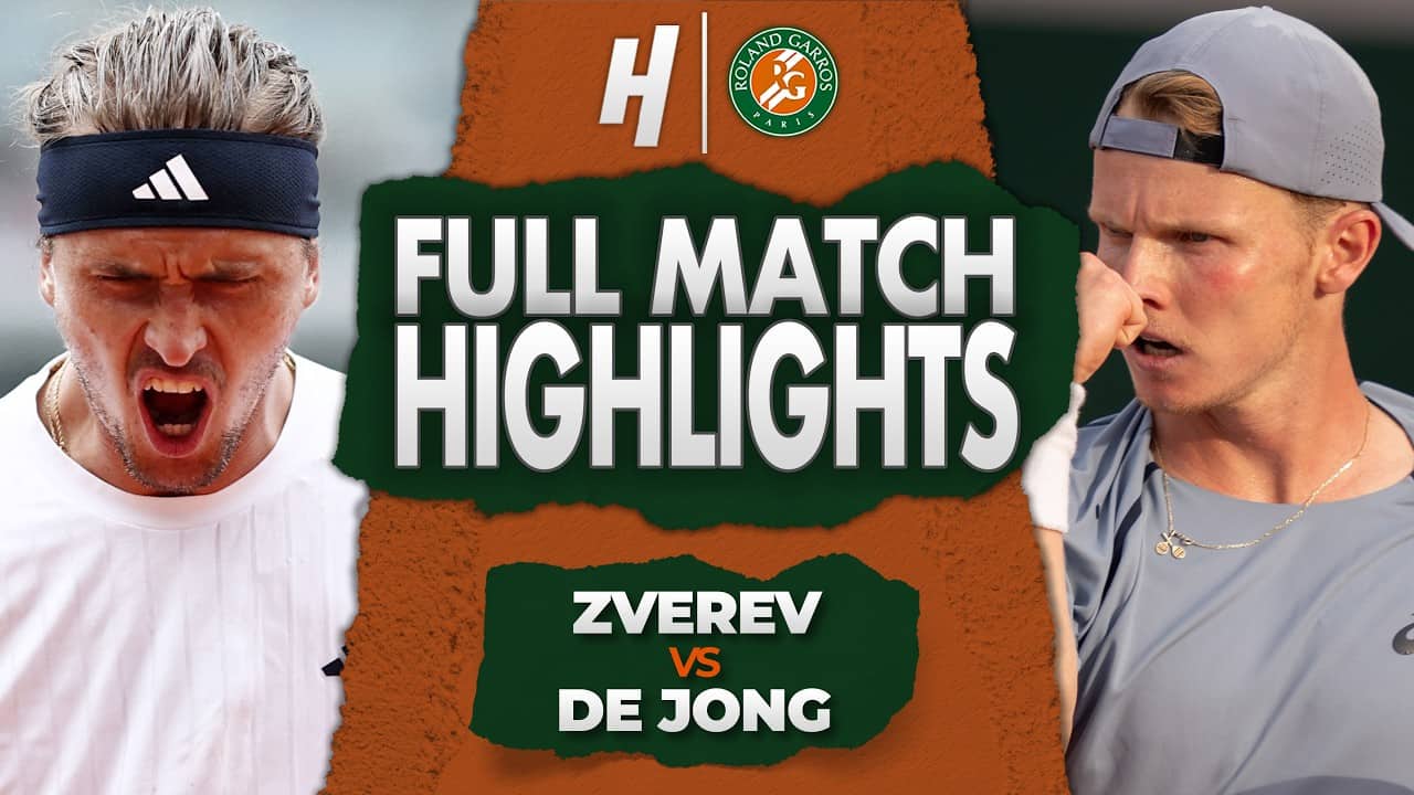 Alexander Zverev vs Jesper De Jong - FULL Match Highlights | Round 4 | Roland Garros 2026