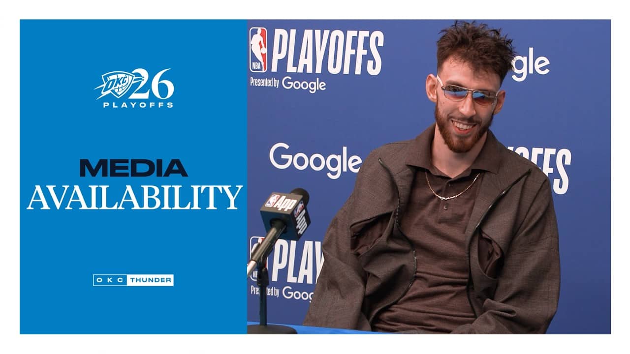 Chet Holmgren on Finding Open Looks | Playoffs | WCS Game 1 | Postgame Media | May 5, 2026