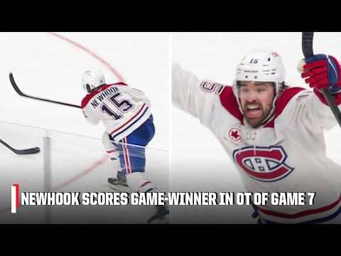 ALEX NEWHOOK SCORES OT GAME-WINNER  🏒 Canadiens take down Sabres in Game 7 | NHL on ESPN