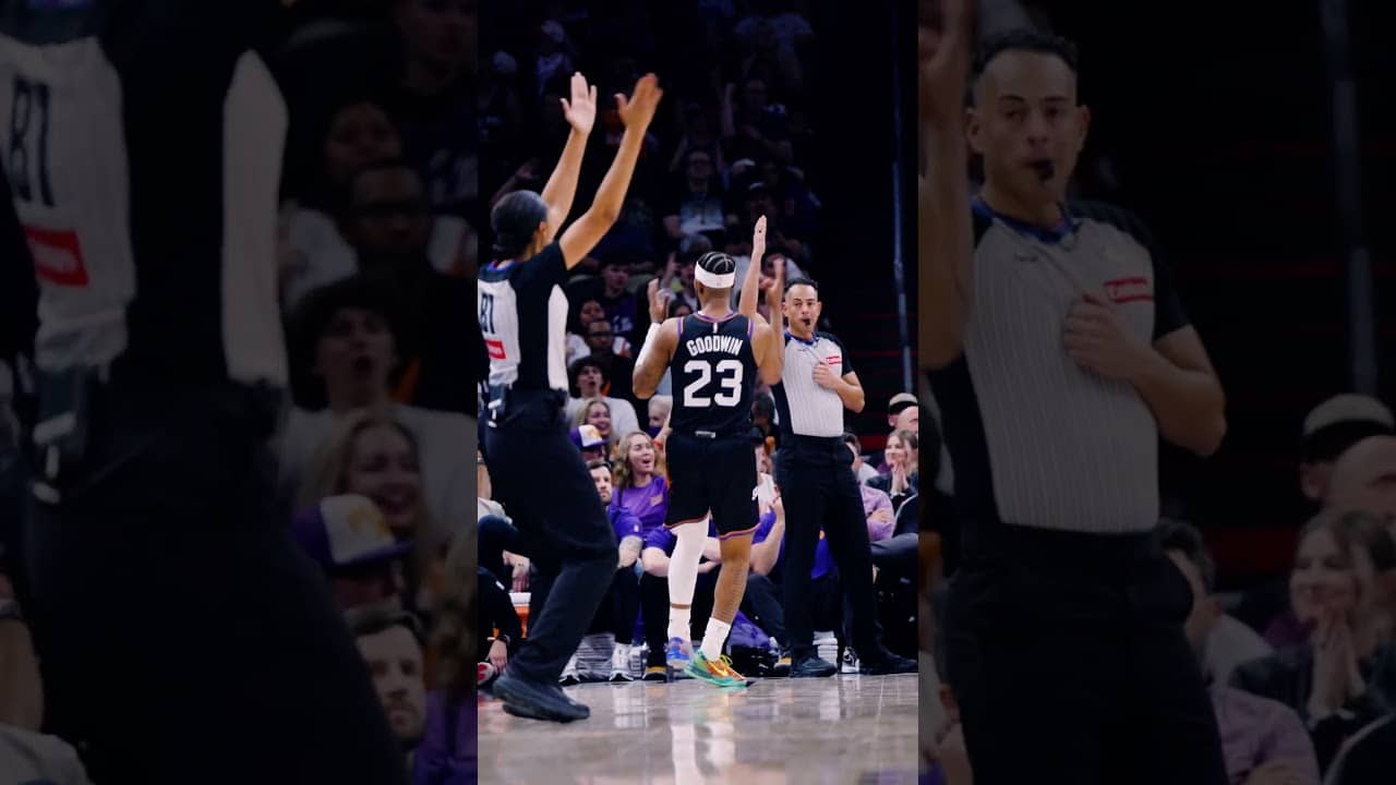 What player has your favorite celly and why is the answer Jordan Goodwin? 👌😂 #shorts | Phoenix Suns