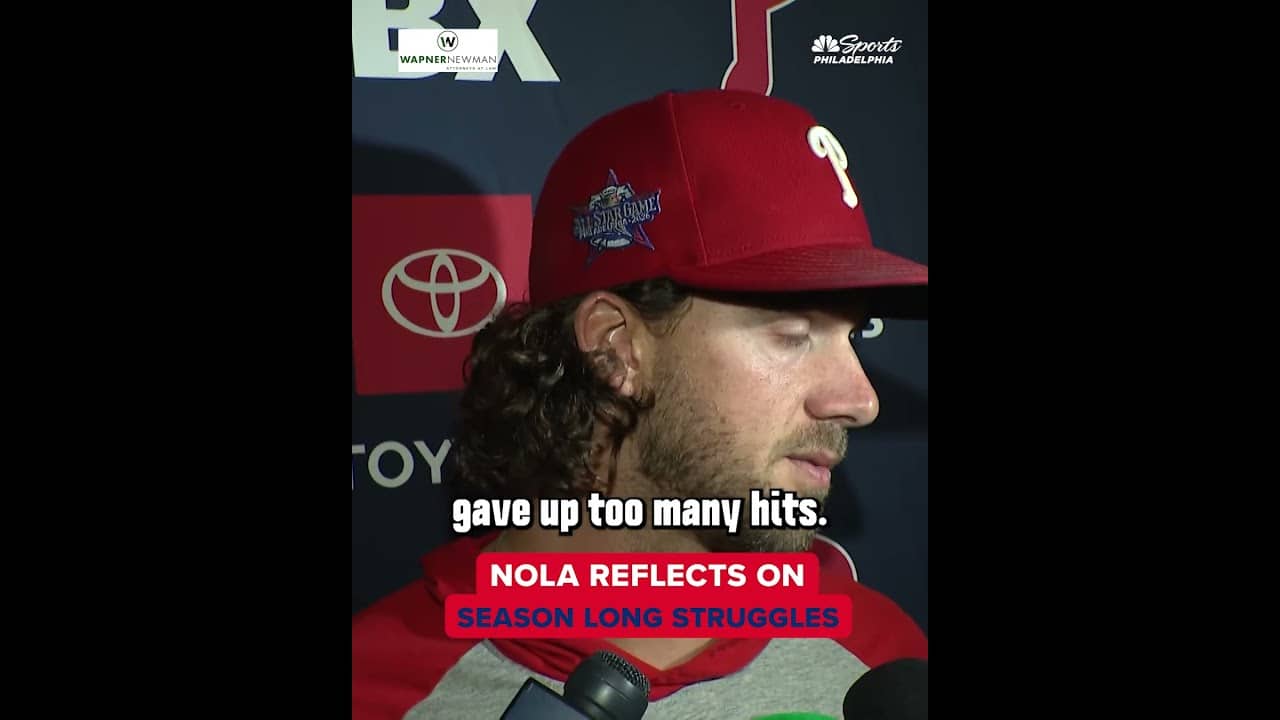 Aaron Nola reflects on his struggles all season long 😔
