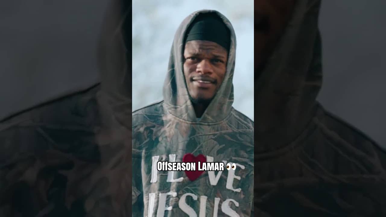 Lamar Jackson pulled up for the Ravens first day of off-season workouts (via @ravens/TT)