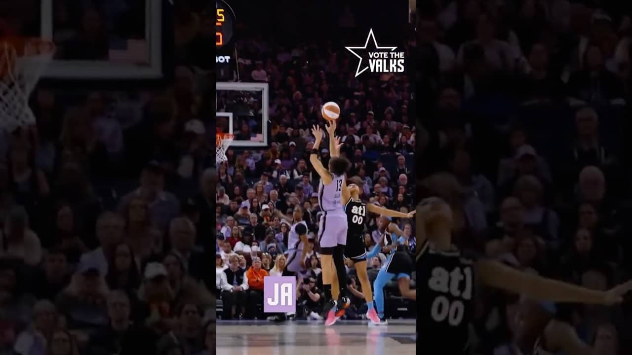 Janelle Salaün's Three Ball Doesn't Miss 🎯🔥 #wnba #goldenstatevalkyries #shorts