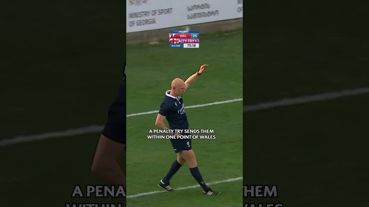 HEARTBREAK for Georgia 💔 #Rugby #WorldRugbyJuniors #Shorts