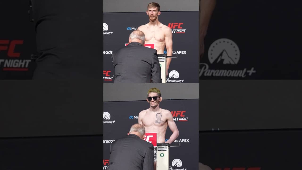 Main event steps on the scales! #ufcvegas117