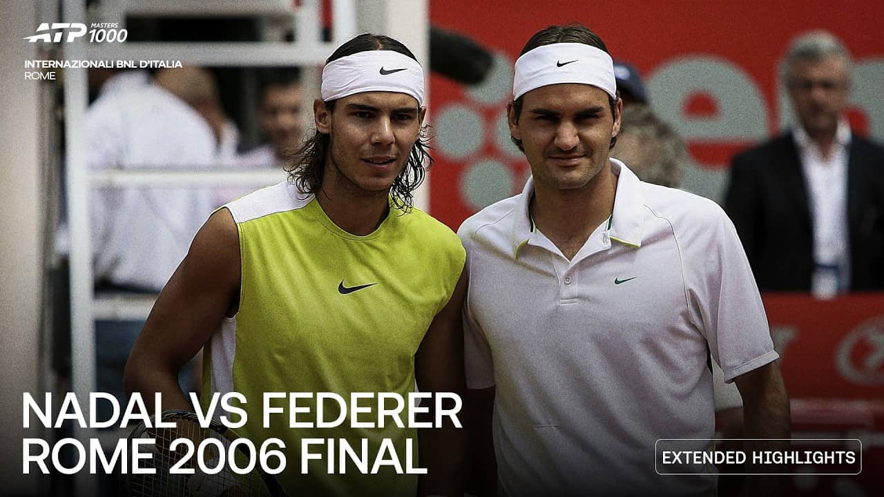 When Rafa Nadal & Roger Federer Went 5-Sets In Rome | Rome 2006 Final Extended Highlights