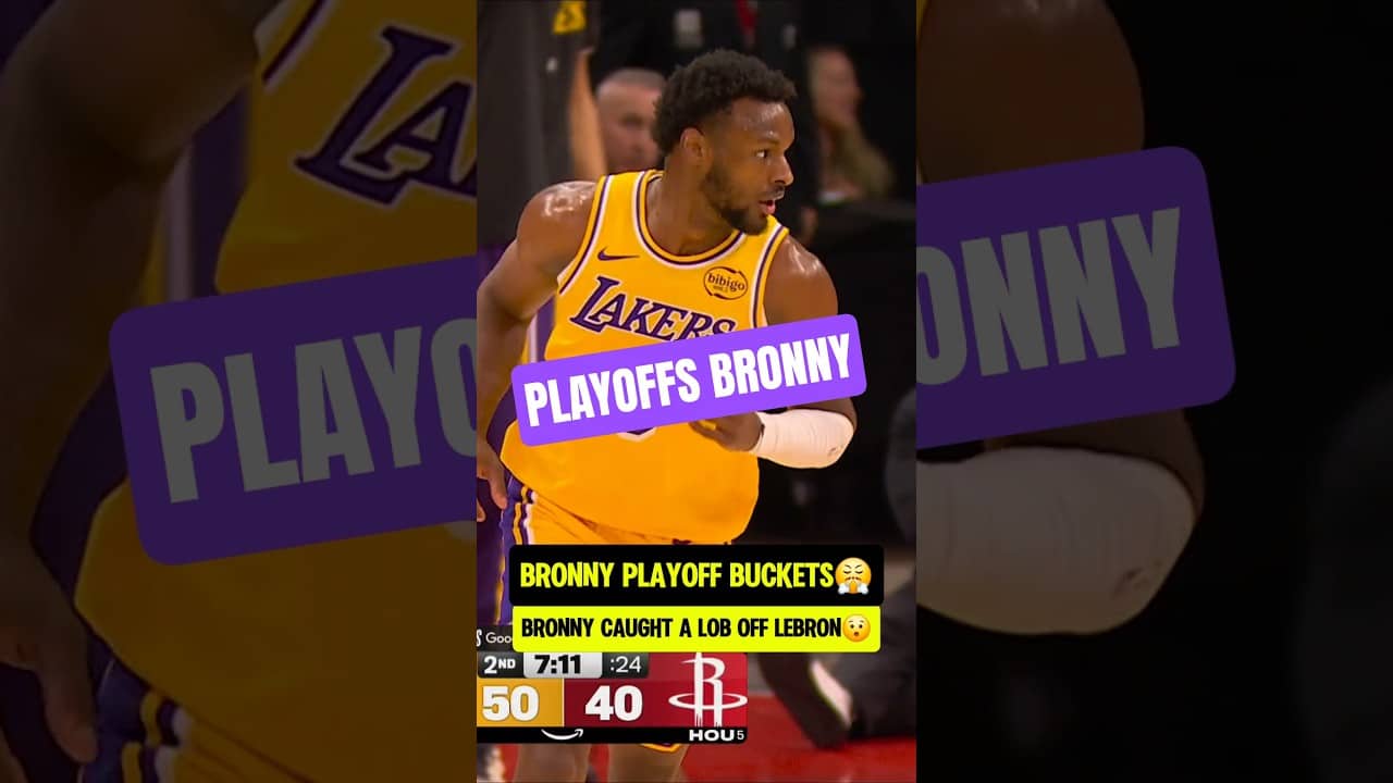 Bronny getting BUCKETS in the PLAYOFFS😯