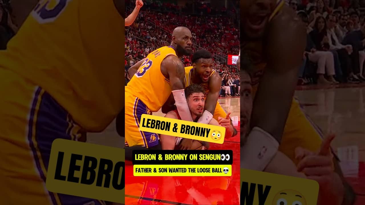 LeBron & Bronny PILED ON Sengun💀