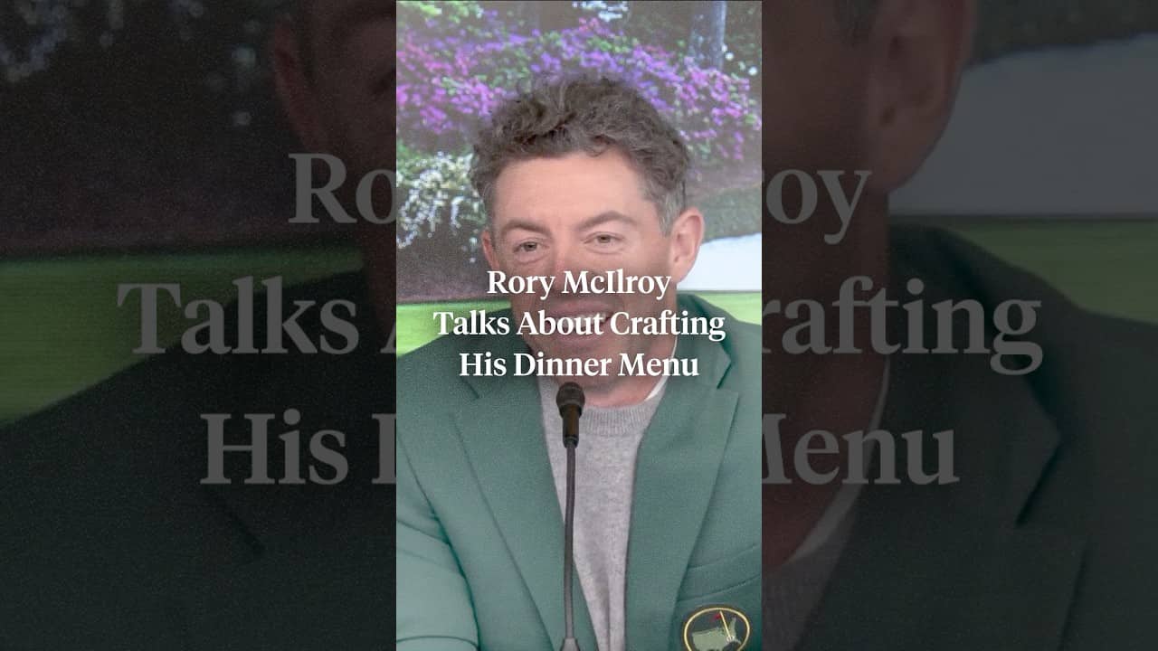 Rory wants his Masters Champions dinner menu to be something everyone enjoys 😂