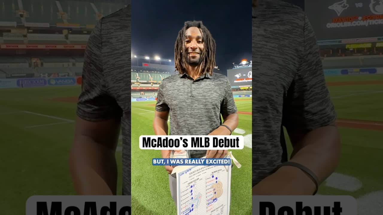 What a debut for Charles McAdoo 🙌 #MLB #BlueJays #Toronto
