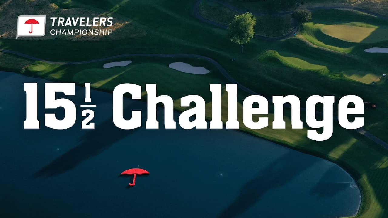 Who will win Closest to the Pin @ the Floating Umbrella?! | Travelers Championship 15 1/2 Challenge