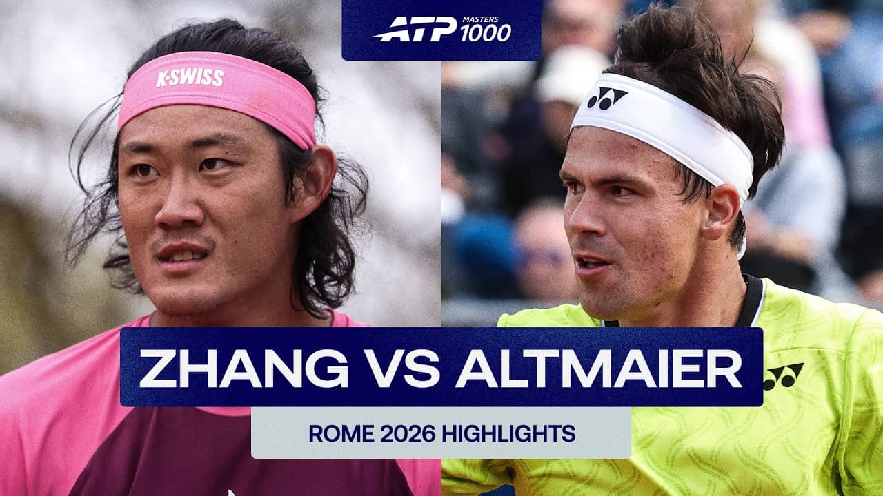 Zhizhen Zhang vs Daniel Altmaier Highlights | Rome 2026 Round 1