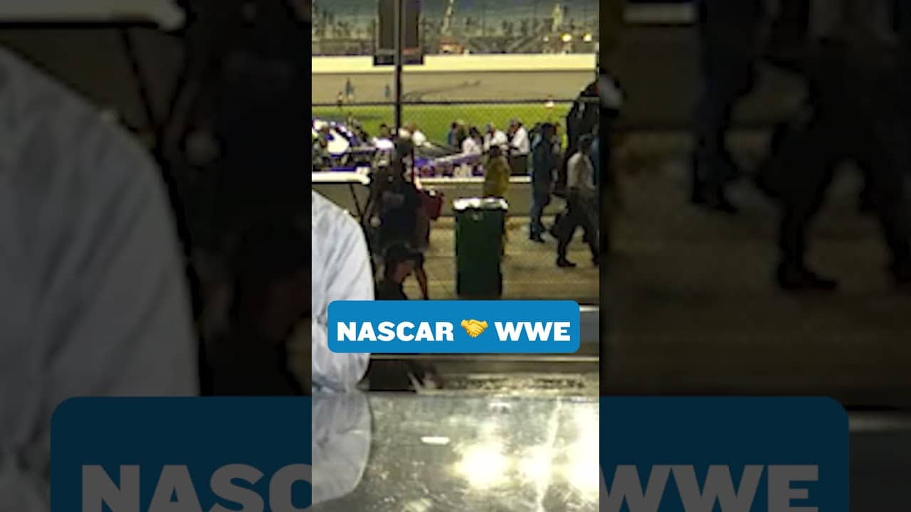 A NASCAR race AND a WWE smackdown? 🤼