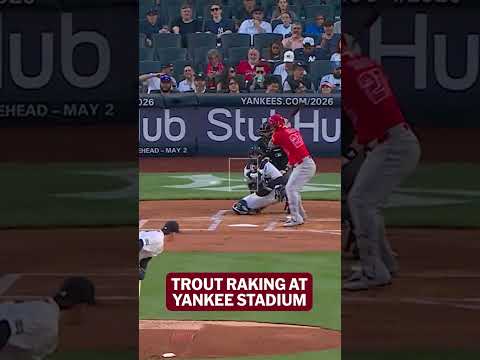 Mike Trout RAKES at Yankee Stadium! 🐟