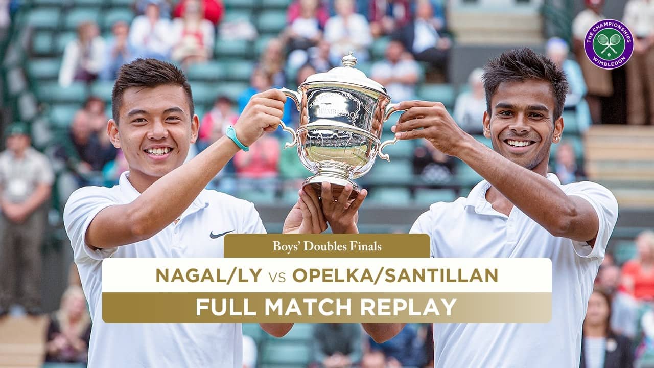 Sumit Nagal/Lý Hoàng Nam vs. Reilly Opelka/Akira Santillan | Wimbledon 2015 | Full Match