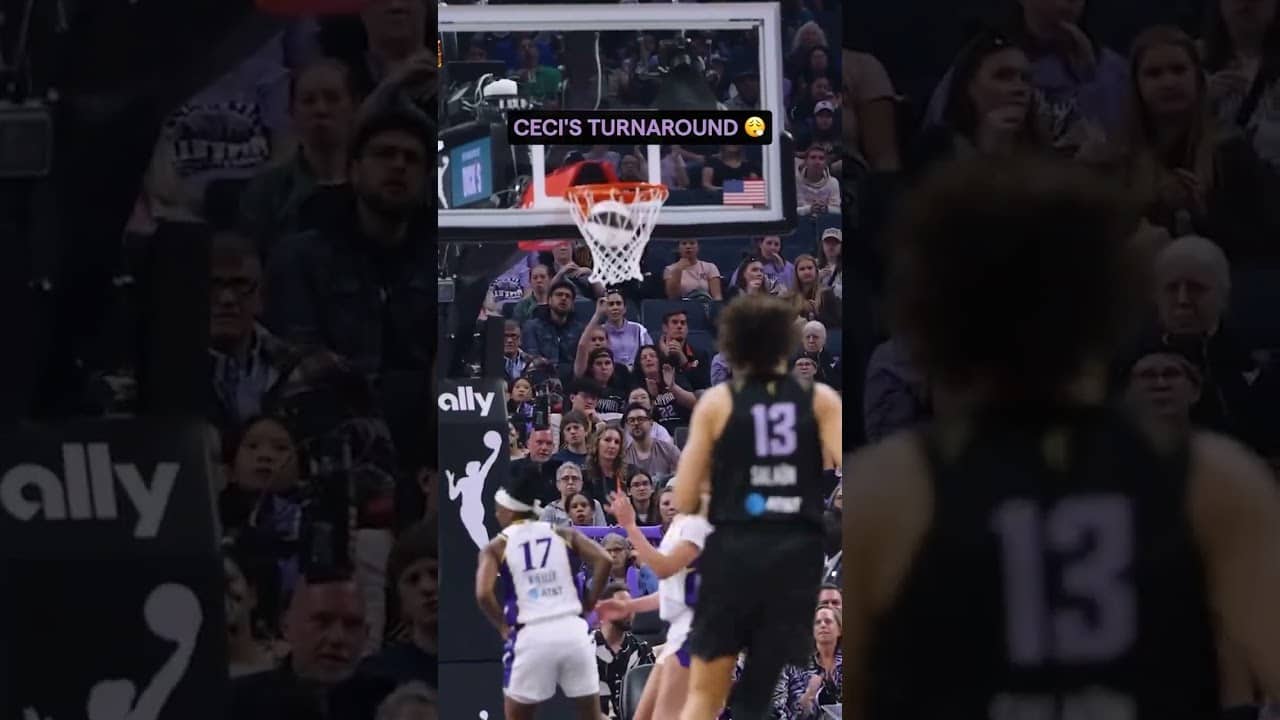 Cecilia Zandalasini tooooo smooth with it 🙂‍↔️🤌 #wnba #goldenstatevalkyries #shorts #cecizandalasini