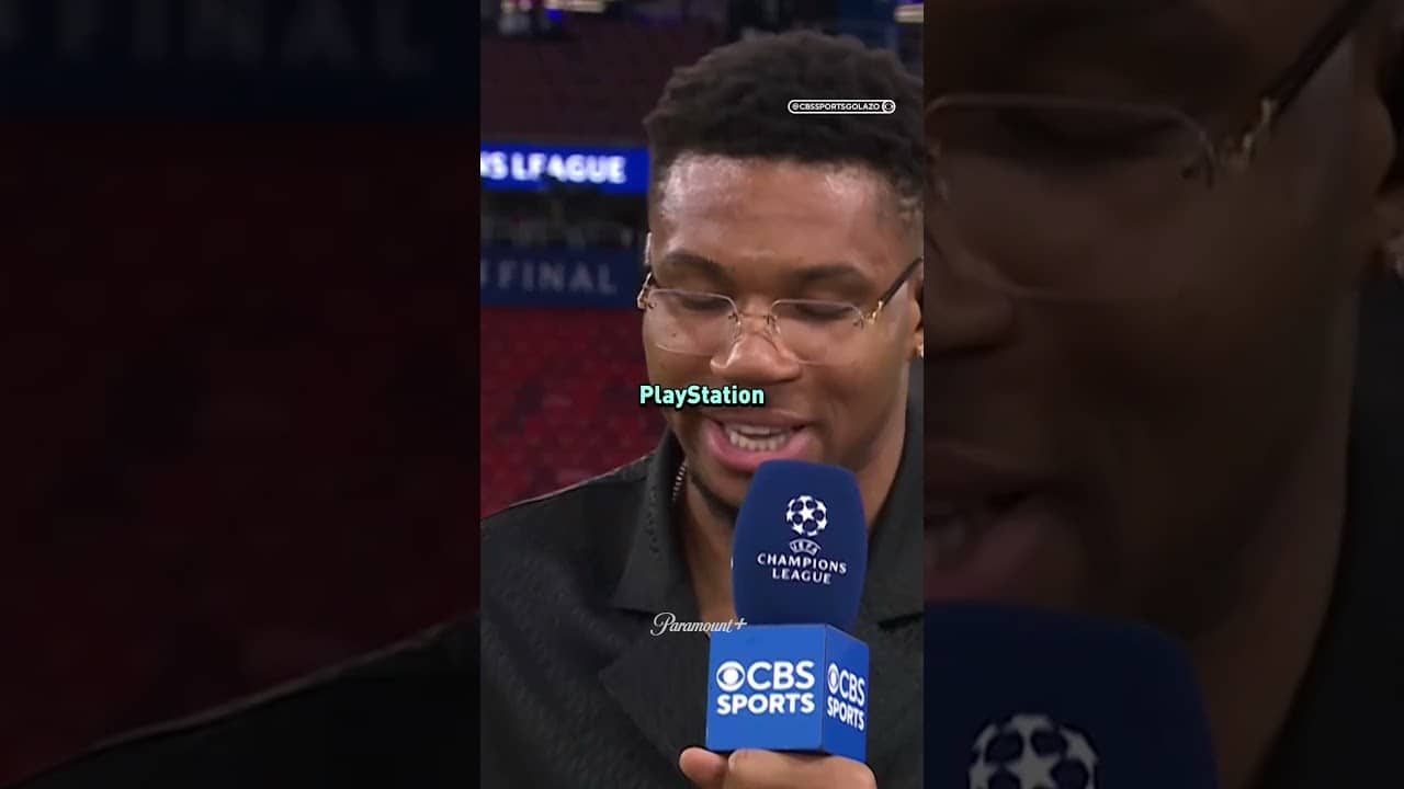 Milwaukee Bucks star Giannis Antetokounmpo enjoyed his first-ever #UCLFinal 🏆 #UCLToday