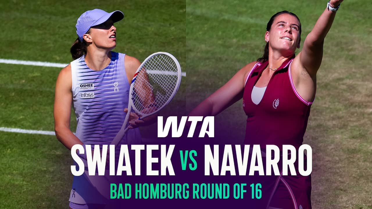 Iga Swiatek vs. Emma Navarro | 2026 Bad Homburg Round of 16 | WTA Match Highlights