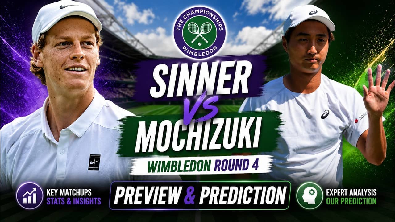 Jannik Sinner vs Shintaro Mochizuki | Wimbledon 2026 | Round 4 | Preview & Prediction