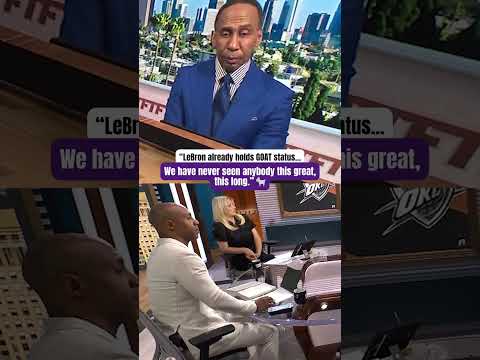 Stephen A. on LeBron's GOAT status 😳