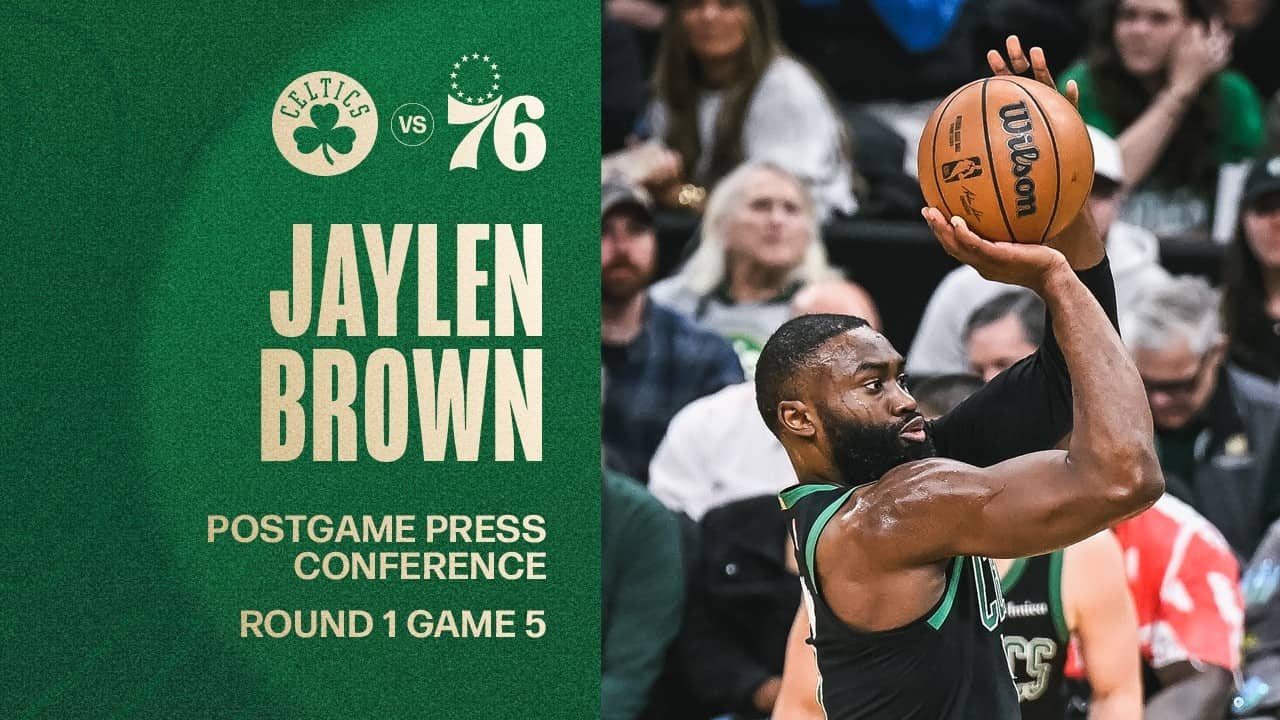 Jaylen Brown Postgame Media Availability: Round 1 Game 5 vs. Philadelphia 76ers
