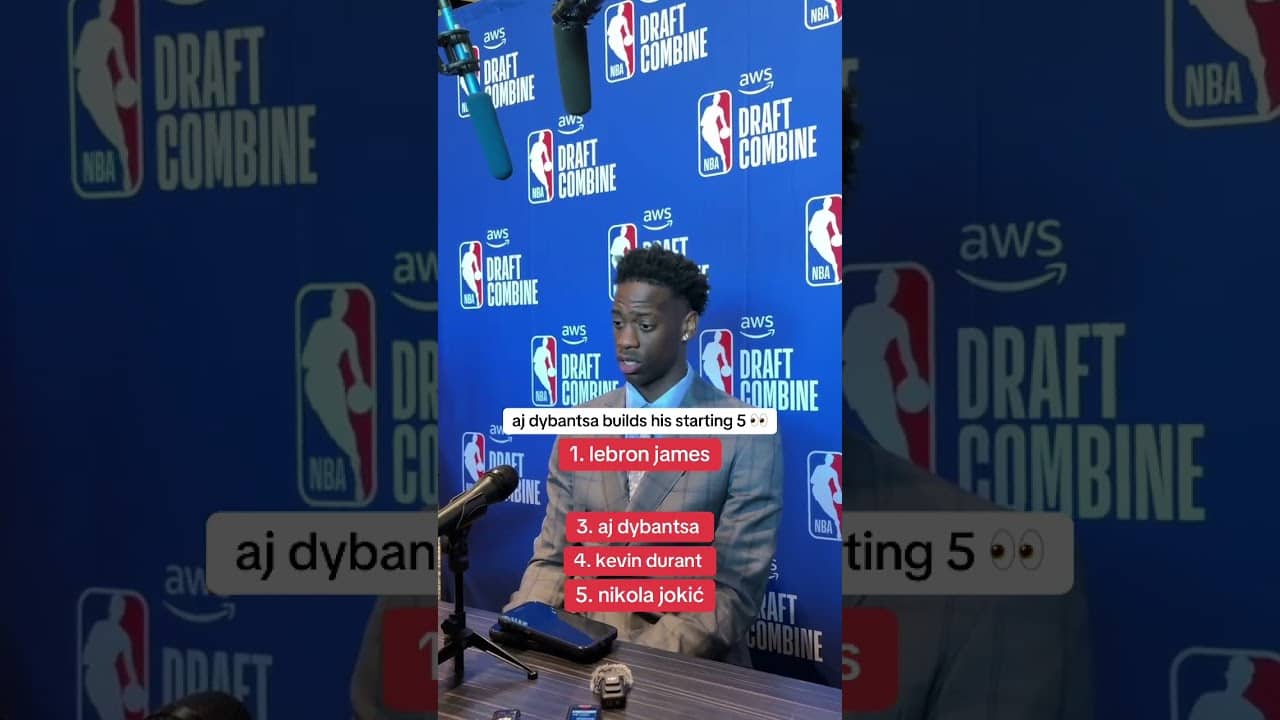 AJ Dybantsa builds his starting 5 👀