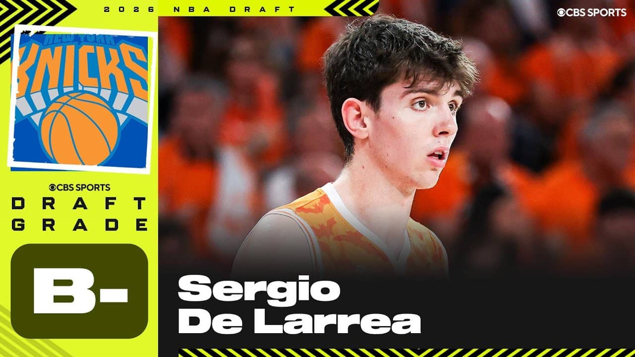 Sergio De Larrea selected No. 25 overall by Knicks | 2026 NBA Draft Grades & Instant Reaction