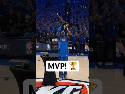 SGA is presented the Michael Jordan trophy as 2025-26 Kia NBA MVP!