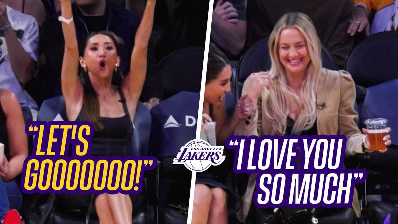 We Mic'd Up Brenda Song and Kate Hudson at the Lakers Game. You're Welcome.