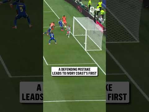 A failed clearance from Curaçao and Nicolas Pépé capitalizes for Ivory Coast